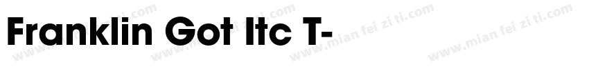 Franklin Got Itc T字体转换